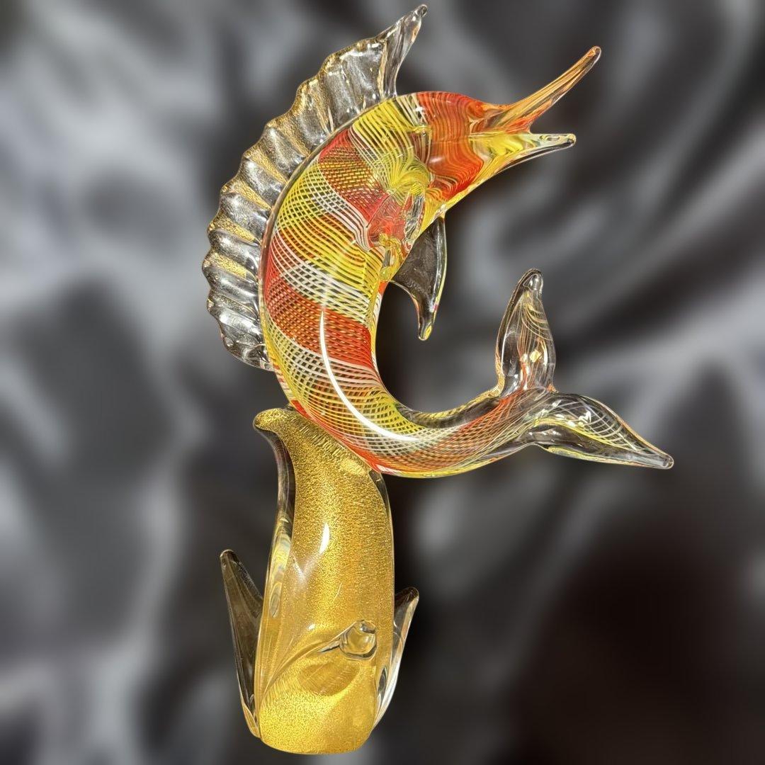 ベネチアンガラス ムラーノガラス カジキマグロ オブジェ イタリア