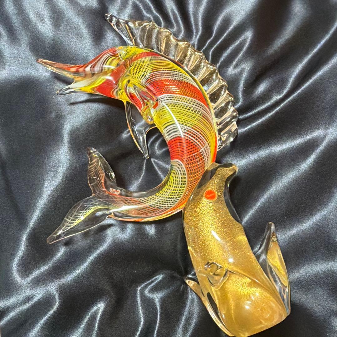 ベネチアンガラス ムラーノガラス カジキマグロ オブジェ イタリア