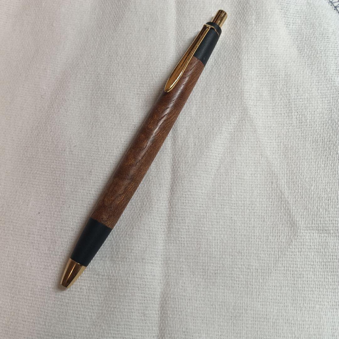 野原工芸　玉杢欅　スリムボールペン