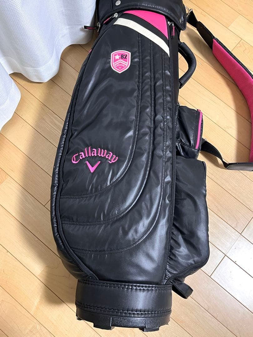 Callaway キャロウェイ ゴルフ キャディバッグ 黒 ピンク レディース