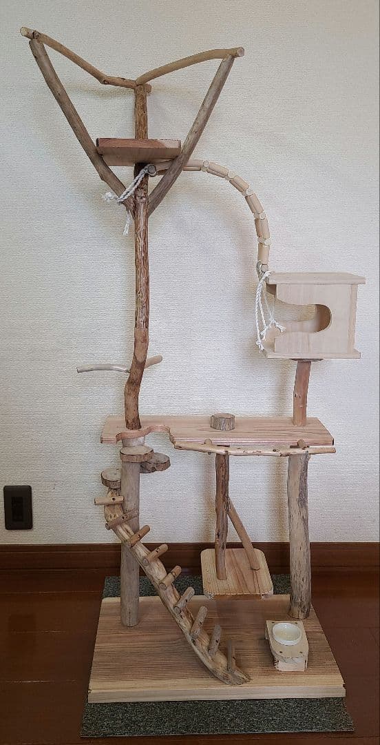 ⑦イボンヌ　オーダーバードアスレチック　流木　ハンドメイド