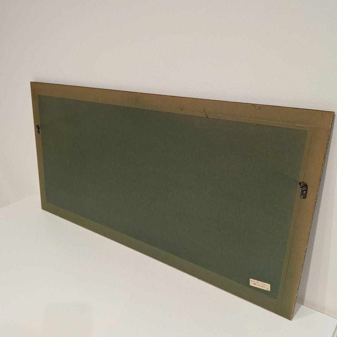 イタリアの芸術家ナターレ・アダミアーノによるリトグラフ「亜麻の花畑」3/150