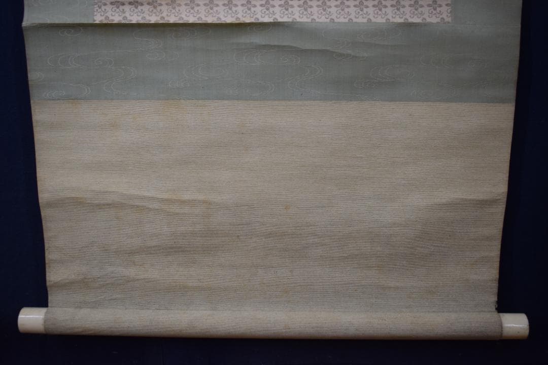 【真作】益田柳外/夏汀カワセミ図/雪中南天図/双幅/掛軸☆宝船☆Z-175