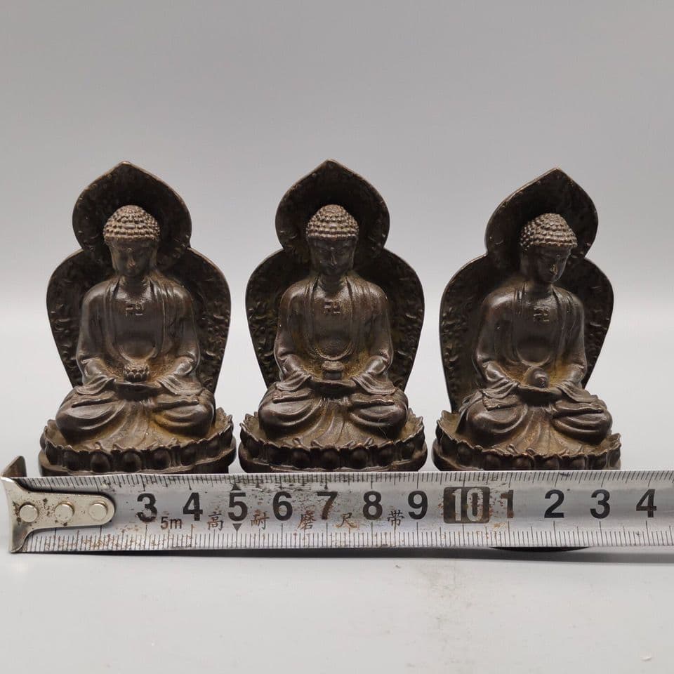 仏教美術 三宝仏 工芸品 美術品 置物