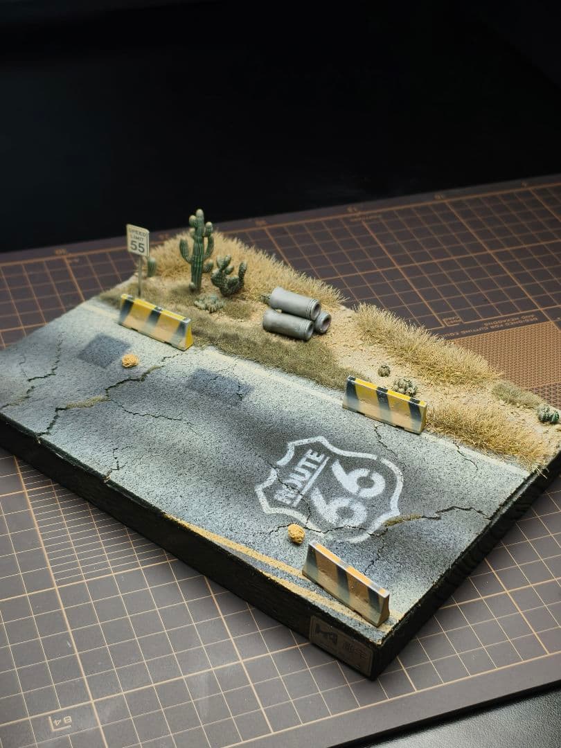 1/64 アメリカンロード ジオラマ 背景