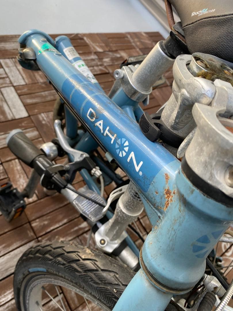未整備 DAHON ダホン 折りたたみ自転車 青