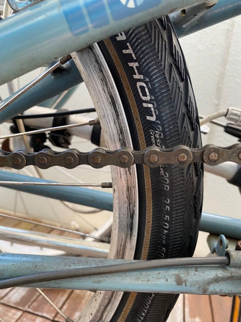 未整備 DAHON ダホン 折りたたみ自転車 青