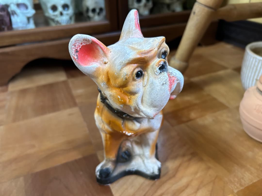 ビンテージ Chalkware Bulldog チョークウェア ブルドッグ