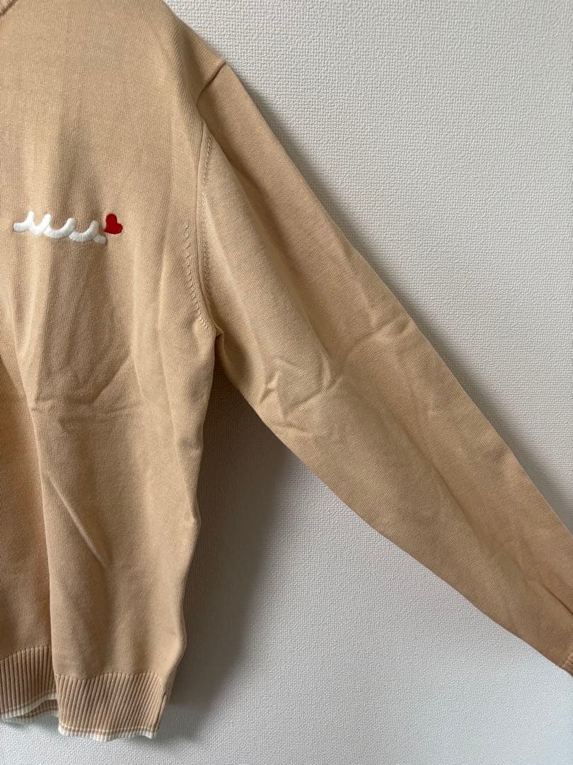 <新品未使用>muta バイカラー クルーネックセーター BEIGE