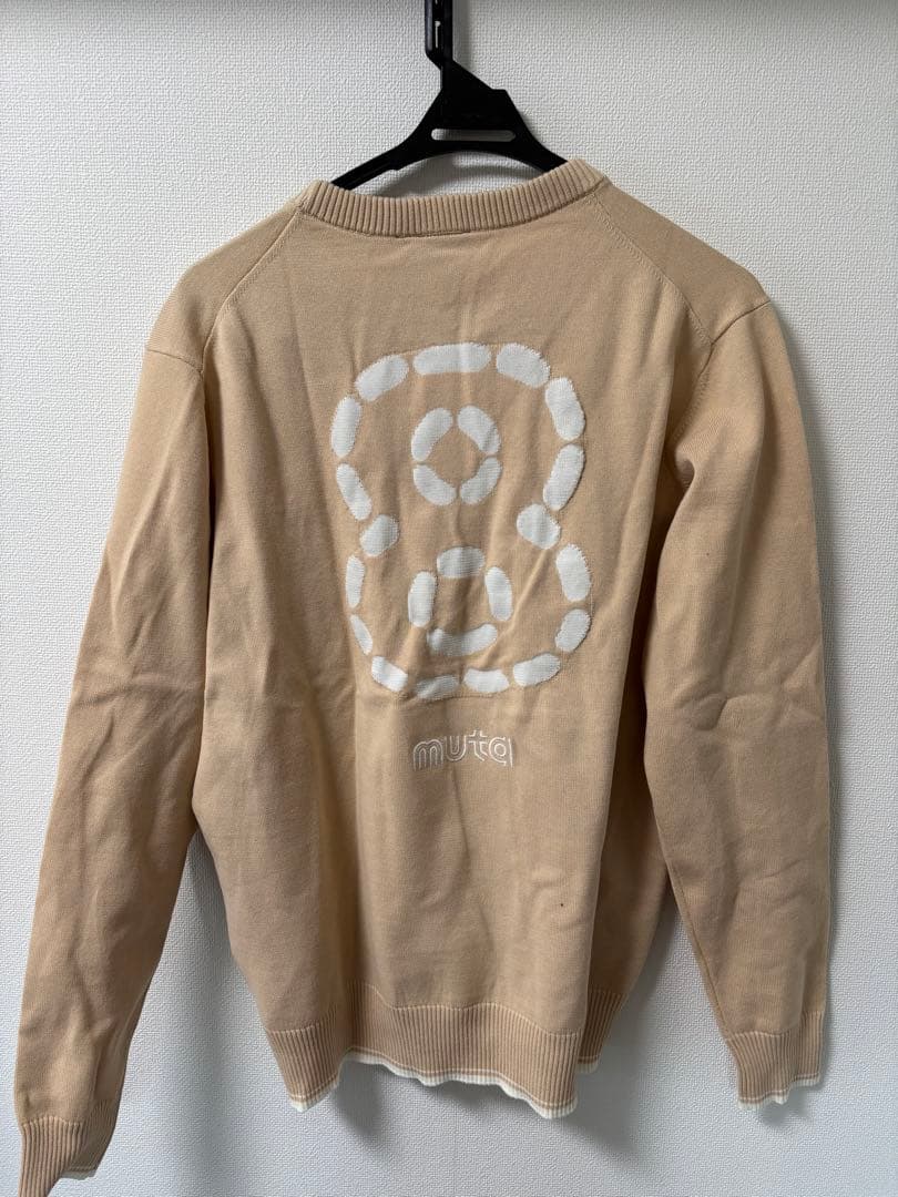 <新品未使用>muta バイカラー クルーネックセーター BEIGE