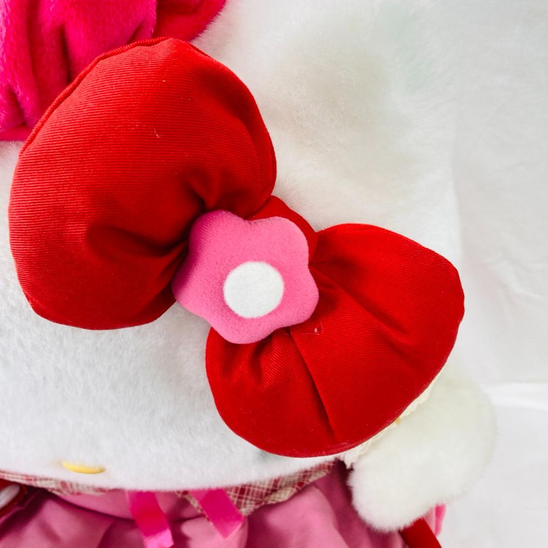 サンリオ ハローキティ 特大 BIG ぬいぐるみ ワンピース ベレー帽 LL