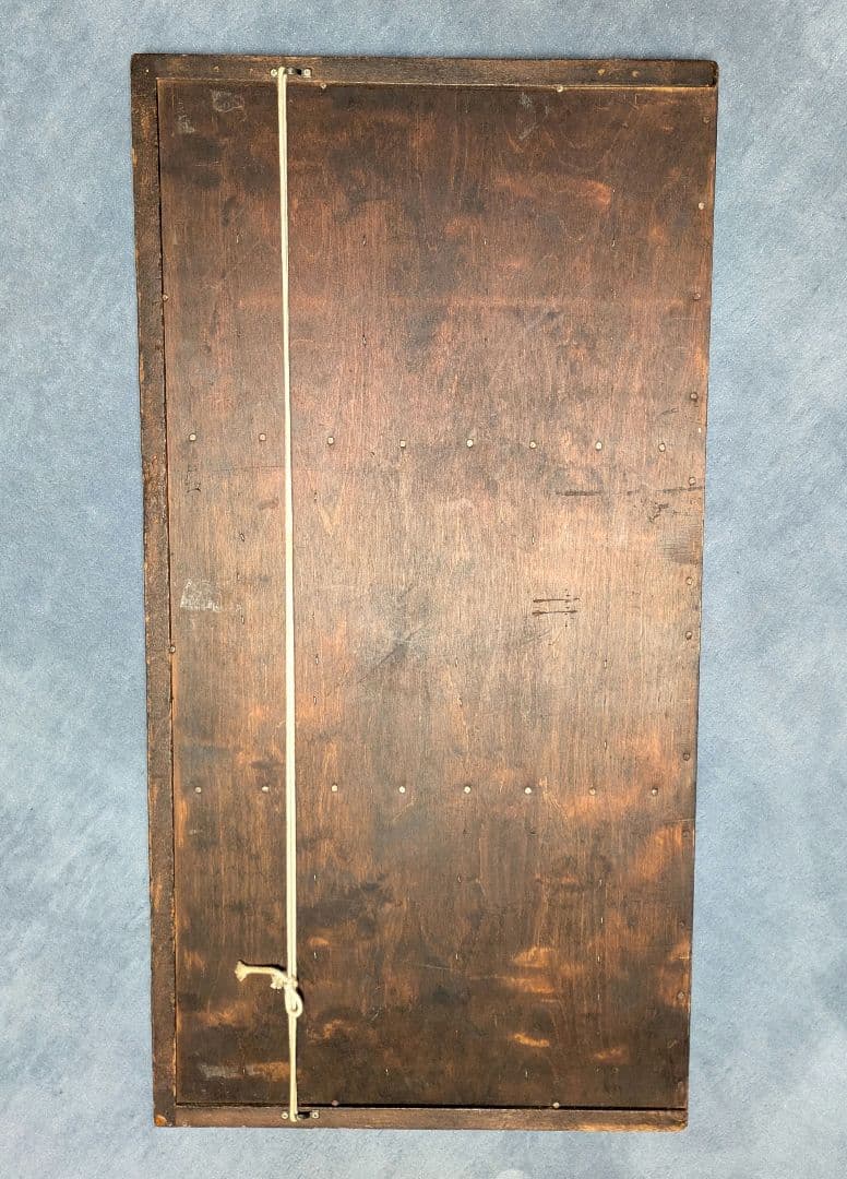 アンティーク　レタープレスタイプケース 木製 ダークブラウン