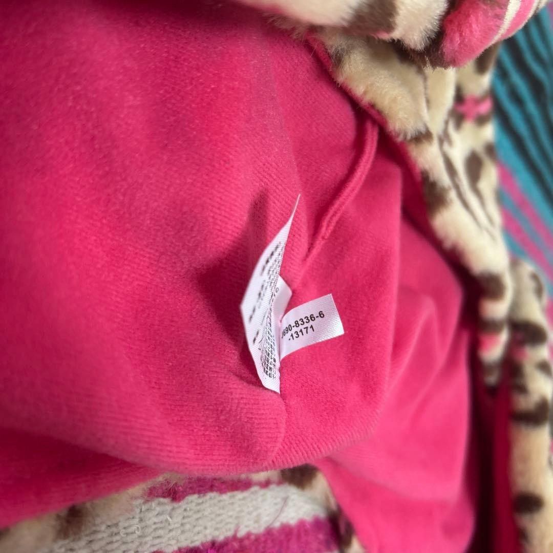 ゆ*様 ディズニー　ファンキャップ　マフラーキャップ　ミニー　茶色　ヒョウ柄