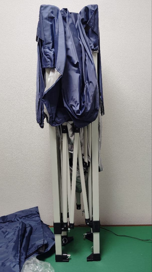 スマイルガーデンアンドエクステリア タープテント 2x2m ブルー 横幕2枚付き