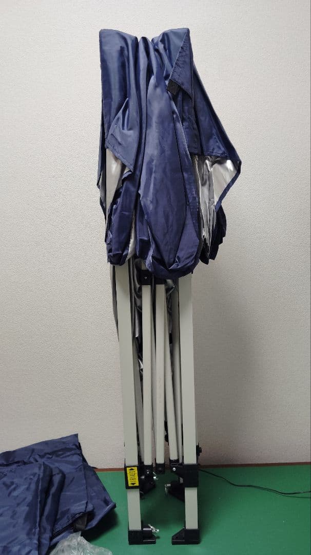 スマイルガーデンアンドエクステリア タープテント 2x2m ブルー 横幕2枚付き