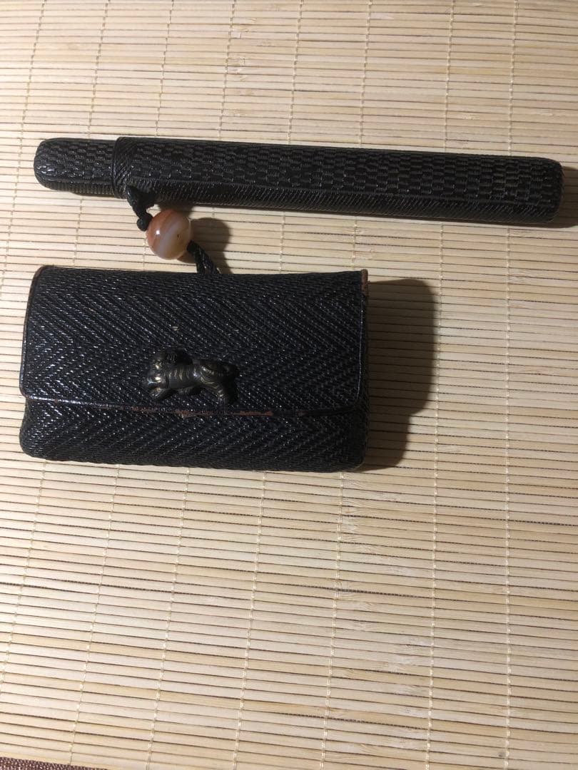 煙管入れ3点セット　パイプ　煙管　喫煙具　アンティーク