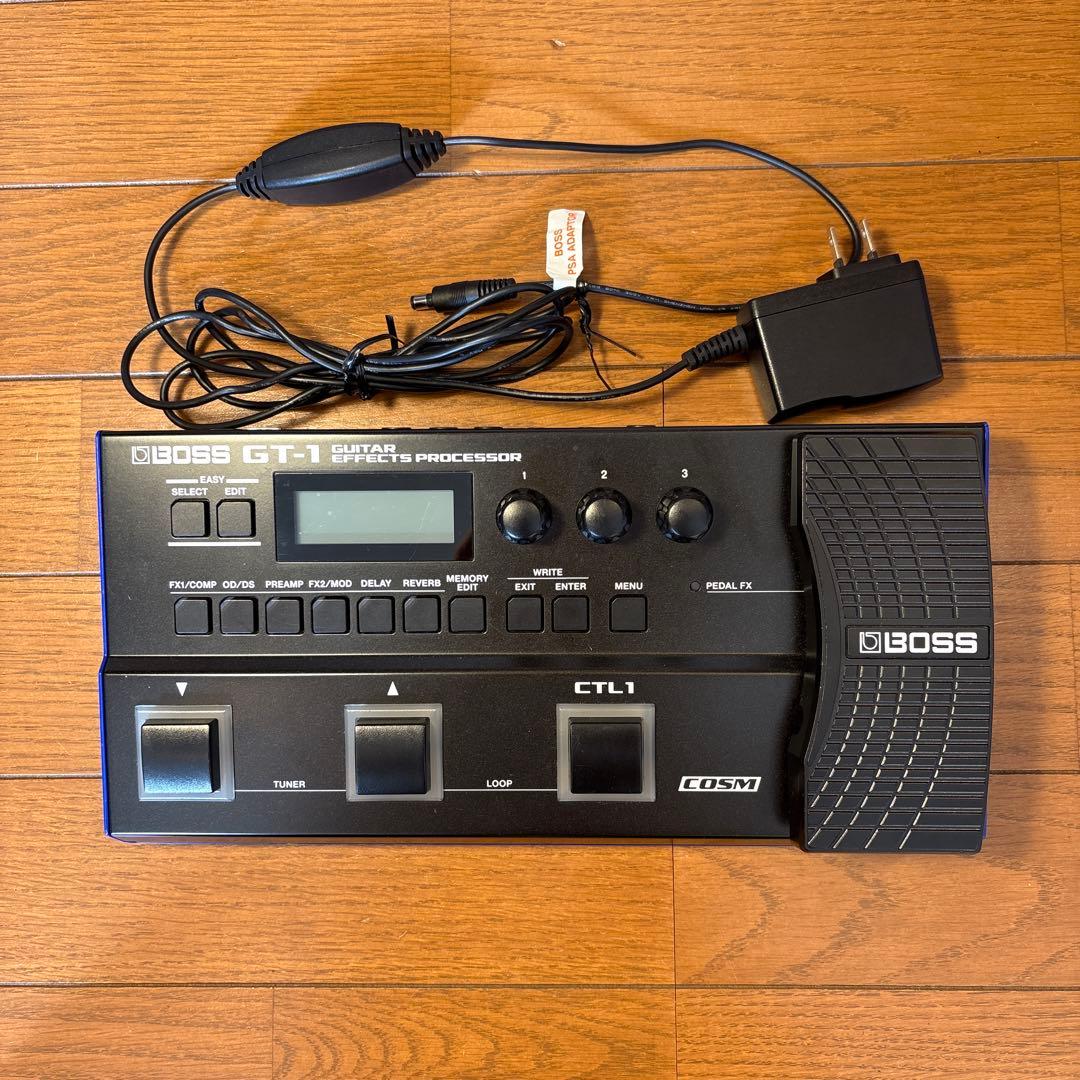 【値下げ可】BOSS GT-1 アダプター付き ギター マルチエフェクター