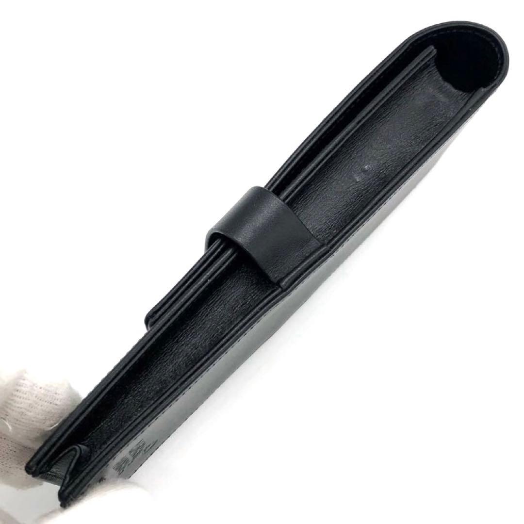 新品同様✨モンブラン マイスターシュテュック 2本用 ペンポーチ 筆箱　ブラック