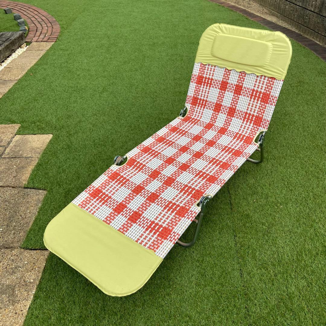 昭和レトロ　ビーチベッド　チューブベッド　サマーベッド　お風呂上がりにも