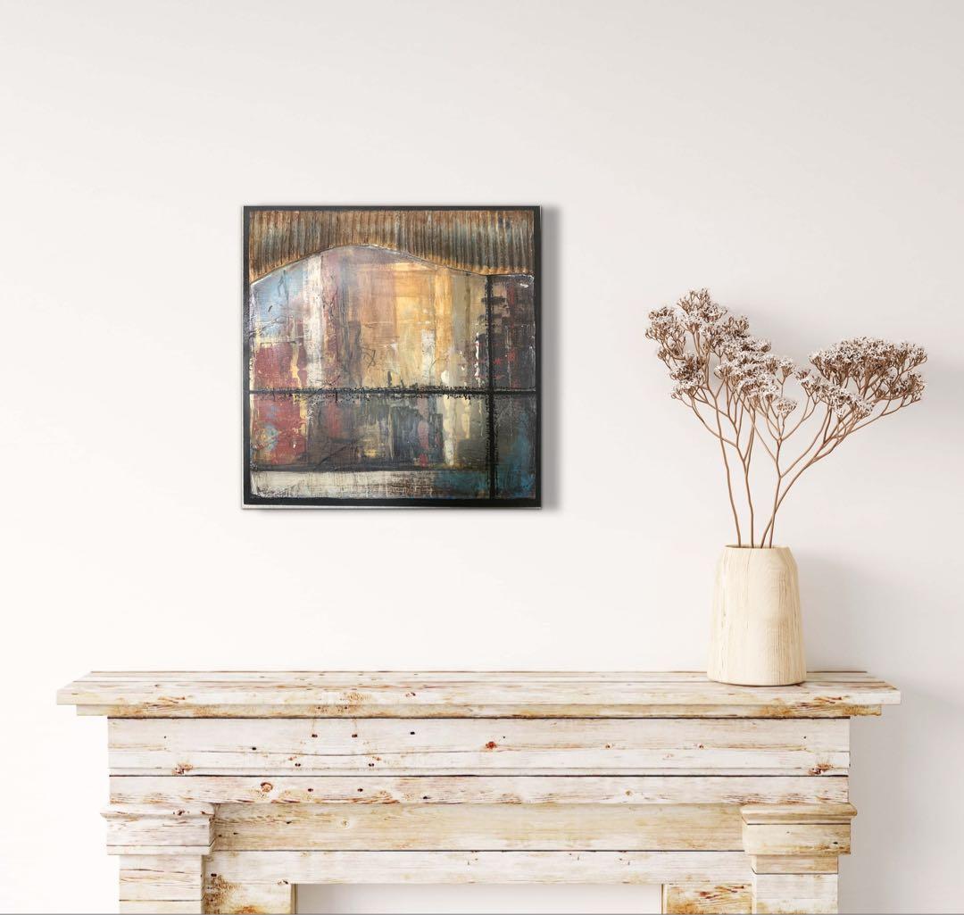 現代アート 抽象画 テクスチャーアート 一点物 絵画 インテリア　パリ