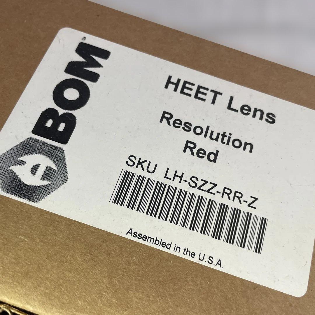 ABOM HEET スペアレンズ Resolution Red 未使用品