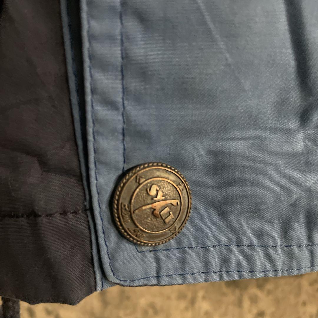 NFL EAGLES 3段ロゴプリントパーカー ×ヴィンテージ バイカラーベスト