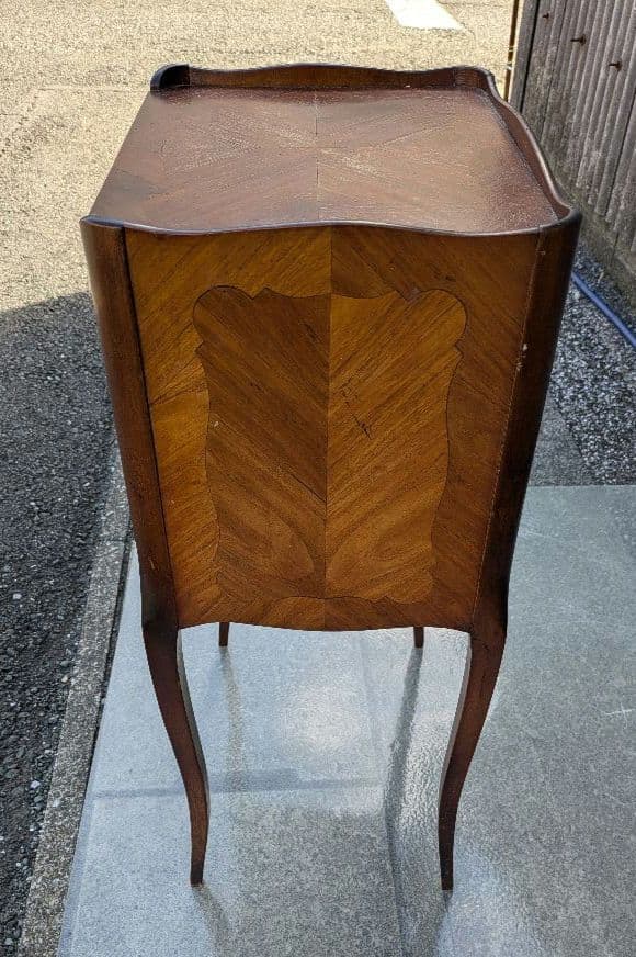 19世紀　フランス　アラビア文茶釉台付鉢　アンティーク花台