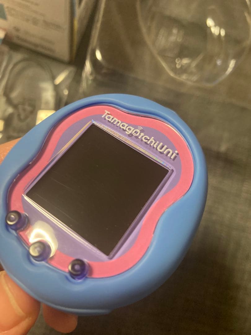 たまごっちユニ　ブルー＆パーフェクトガイドブック＆保護フィルム