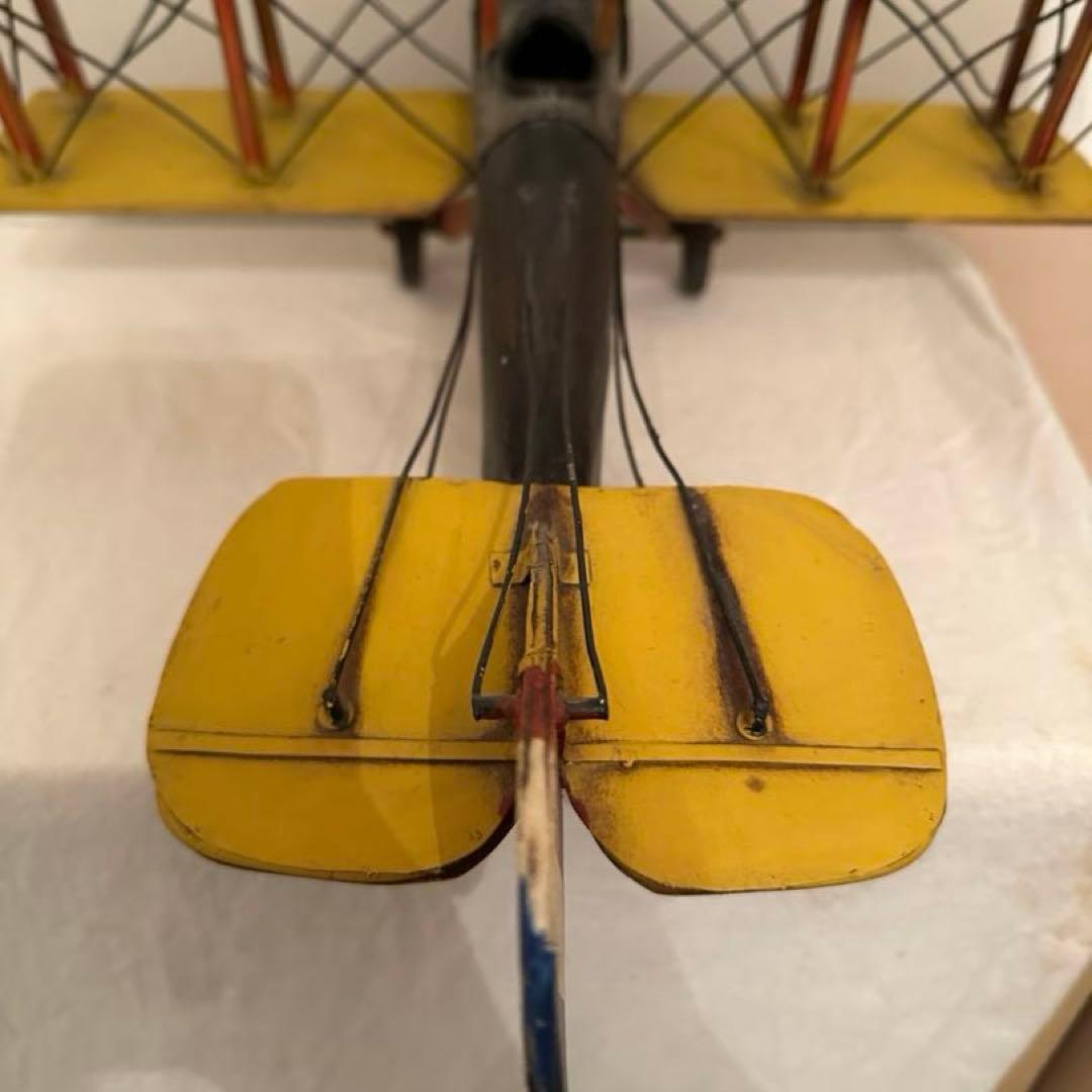 ブリキのおもちゃ 飛行機 複葉機 JN-7H