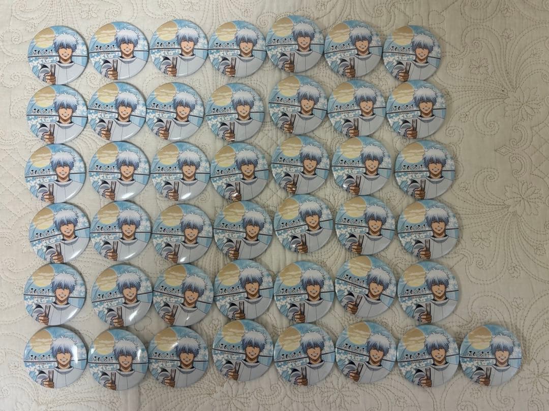 坂田銀時 缶バッジ 43個 平安貴族風 銀魂