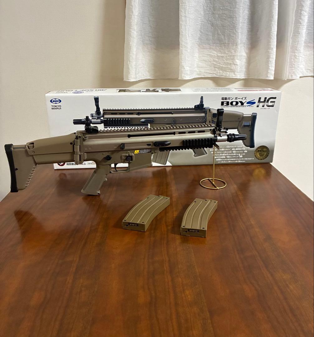 美品　東京マルイ カスタム品　SCAR L 電動ガン　金属ピニオンギア　マガ2本