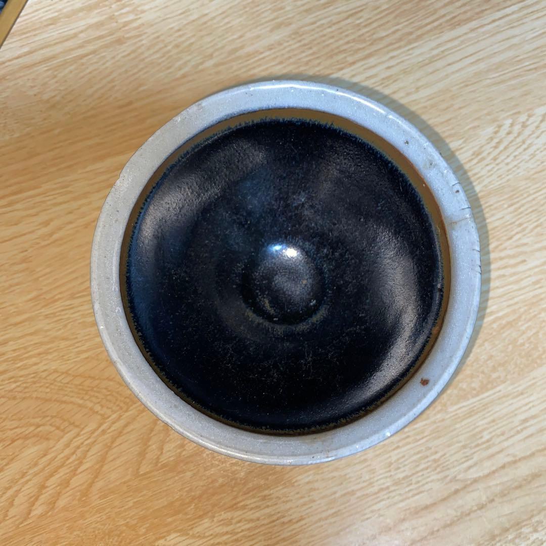 黒釉白輪茶碗　北宋-金時代