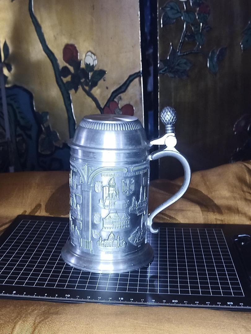 ドイツ製　ZINN BECKER　ピューター　ビアジョッキ