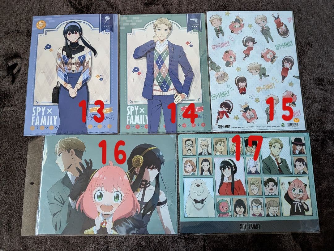 SPY×FAMILY スパイファミリー　クリアファイルセット 27枚　バラ売り可