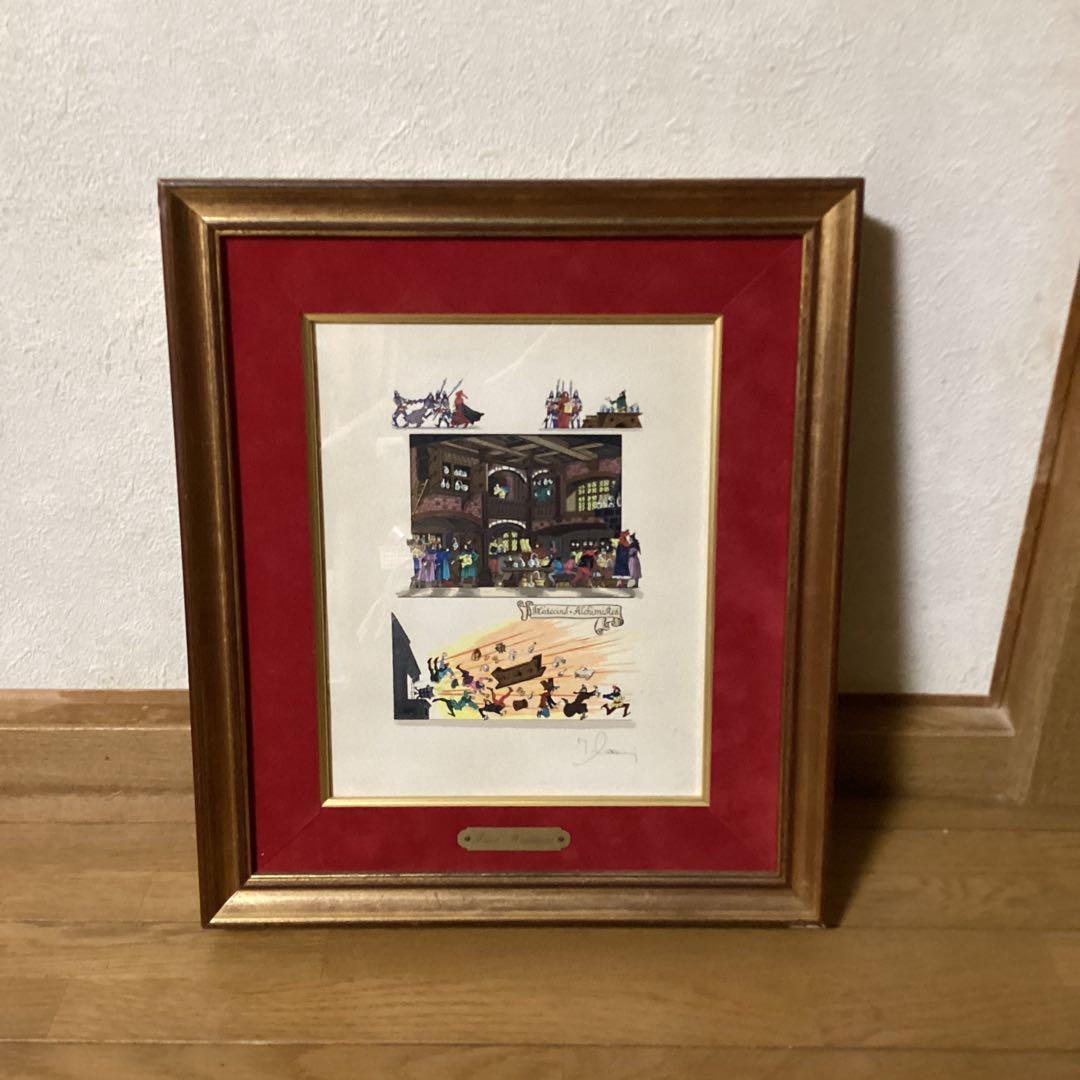 マイセン　ヒエロ　ニムスボス　リューゲル　甲冑騎士　中世城郭　細密画リトグラフ