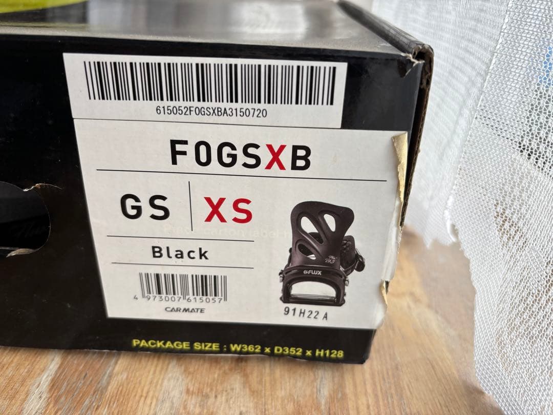 フラックス　FLUX GS ブラック スノーボードビンディング
