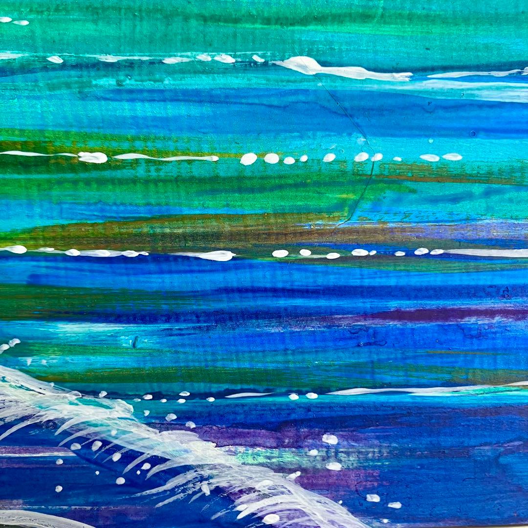 sunrise＊大きめ絵画　原画　風景画　海　空　朝日　夕日　キレイ　沖縄