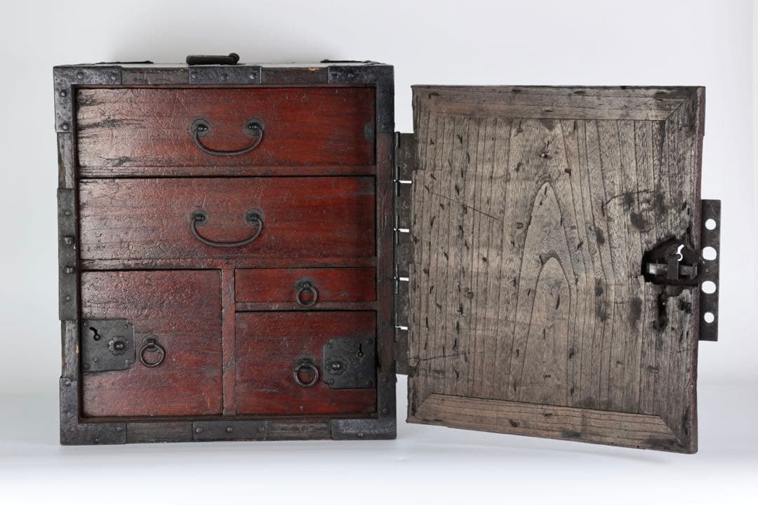 船箪笥 鉄金具 小箪笥 銭箱 民藝 古民具 時代家具 骨董品 和箪笥 船金庫