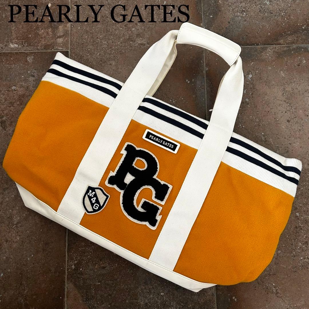 PEARLY GATES ロッカーバッグ　手提げバッグ　トートバッグ　ワッペン