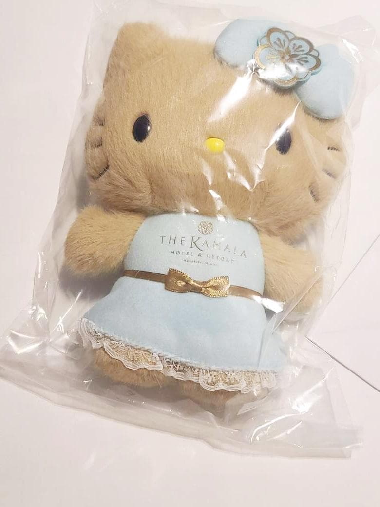 ハワイ限定　日焼け キティちゃん　ぬいぐるみ　カハラホテル ロゴ入り