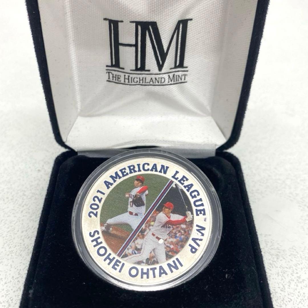 大谷翔平 2021 アメリカンリーグ MVP 二刀流記念 メダル シリアル付