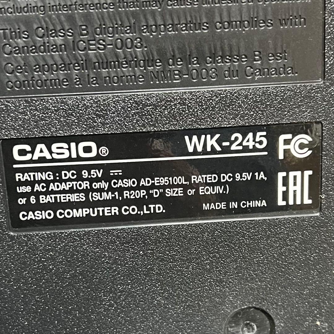 【美品】 電子キーボード　キーボード 電子ピアノ WK-245 CASIO