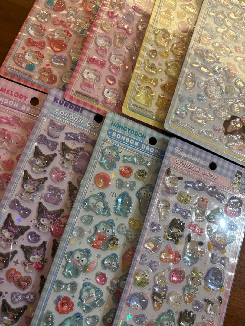 ボンボンドロップシール　正規品　サンリオ第二弾　８枚　コンプリートセット