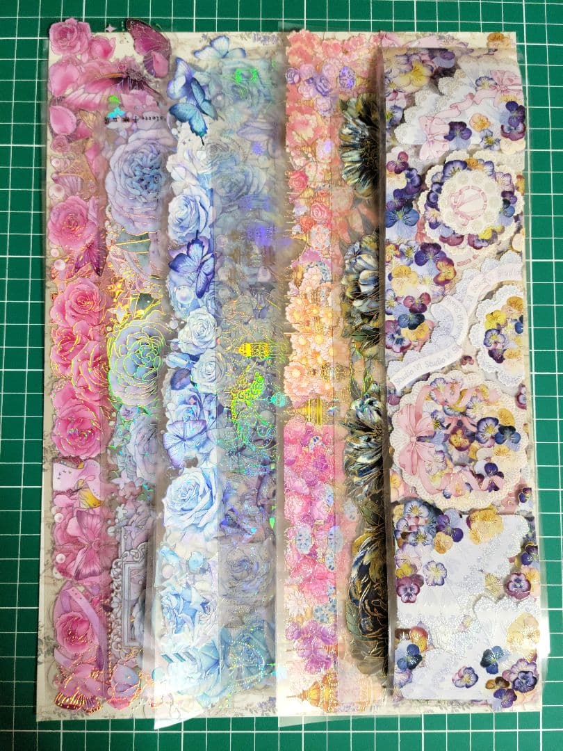 ✿.海外マステお花装飾7種1ループずつ✿.