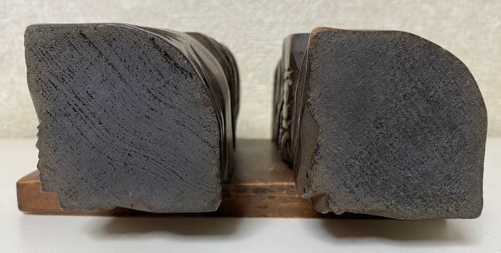 縁起物 天然木 アイヌ木彫置物(台座付)ニポポ人形 北海道 昭和レトロ