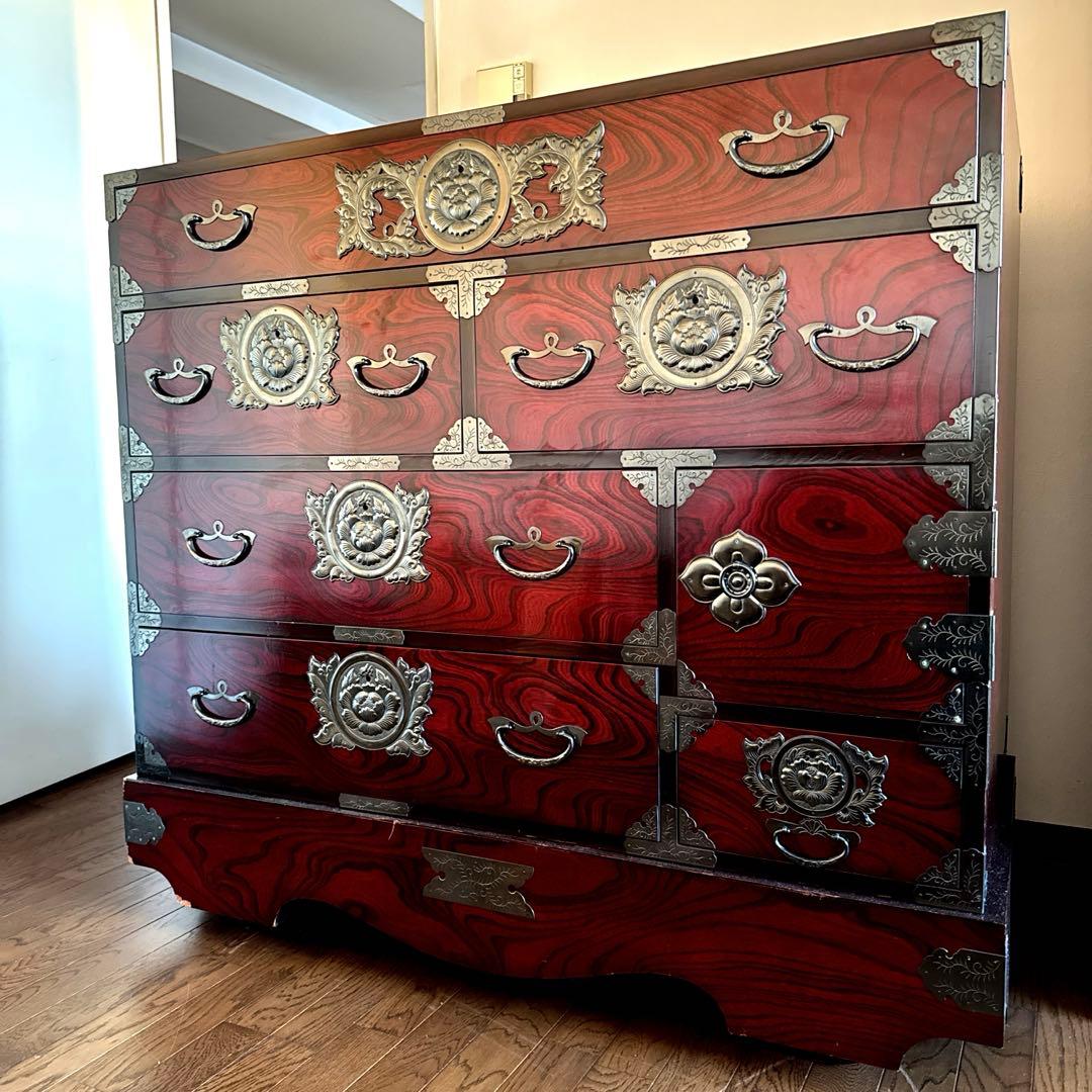 仙台箪笥　船箪笥　木製箪笥