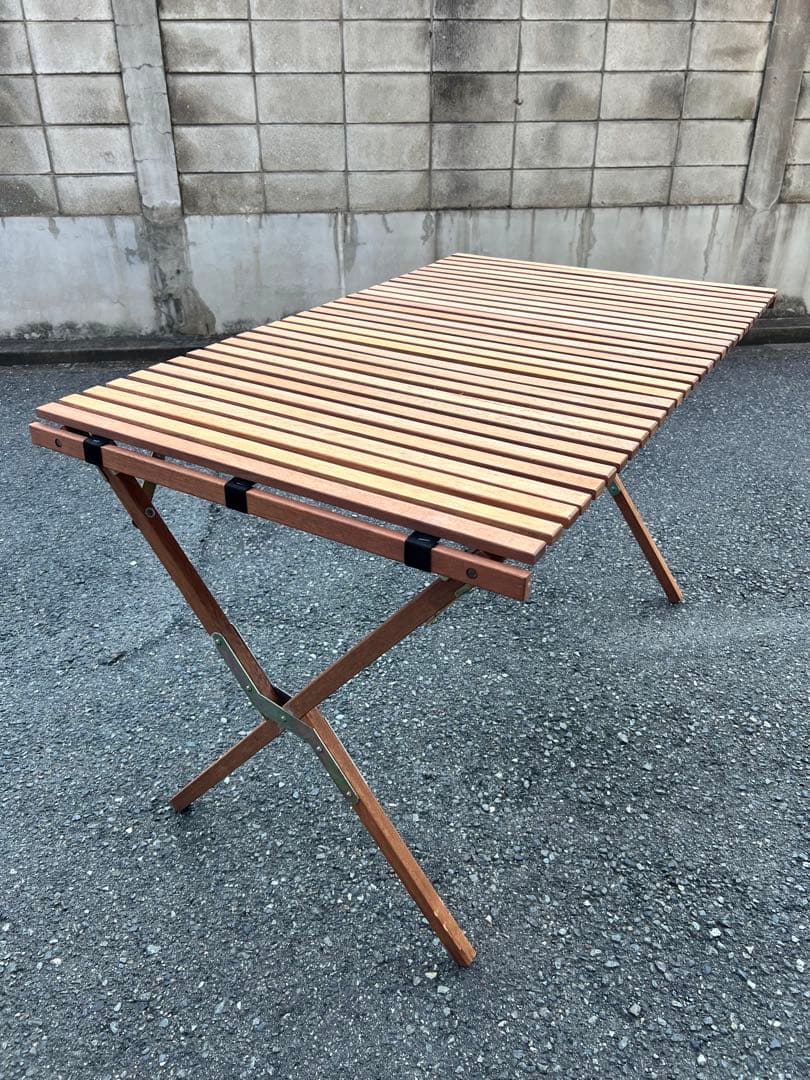 木製ロールトップテーブル　ビンテージ　収納ケース付き