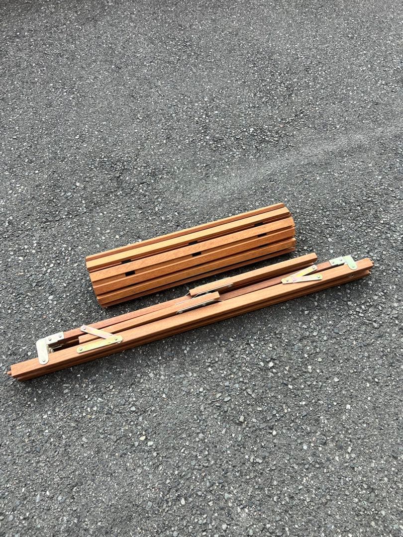 木製ロールトップテーブル　ビンテージ　収納ケース付き