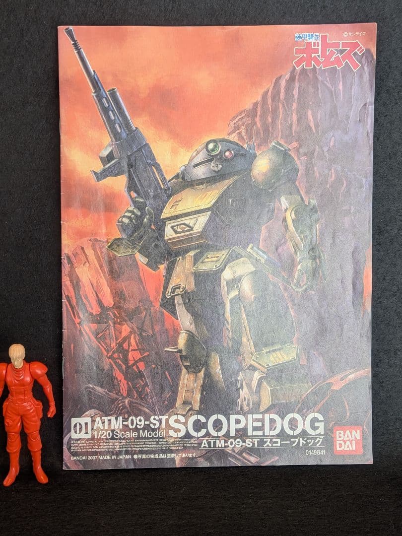 スコープドッグATM-09-ST　1／20スケール　プラモデル　未塗装完成品