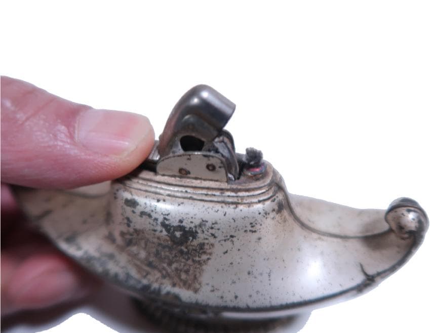 50年代 EVANS 卓上ライター ヴィンテージ 銀メッキ